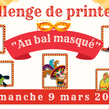 Challenge le 9 mars : inscrivez-vous